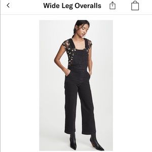 Levi’s wide leg overalls